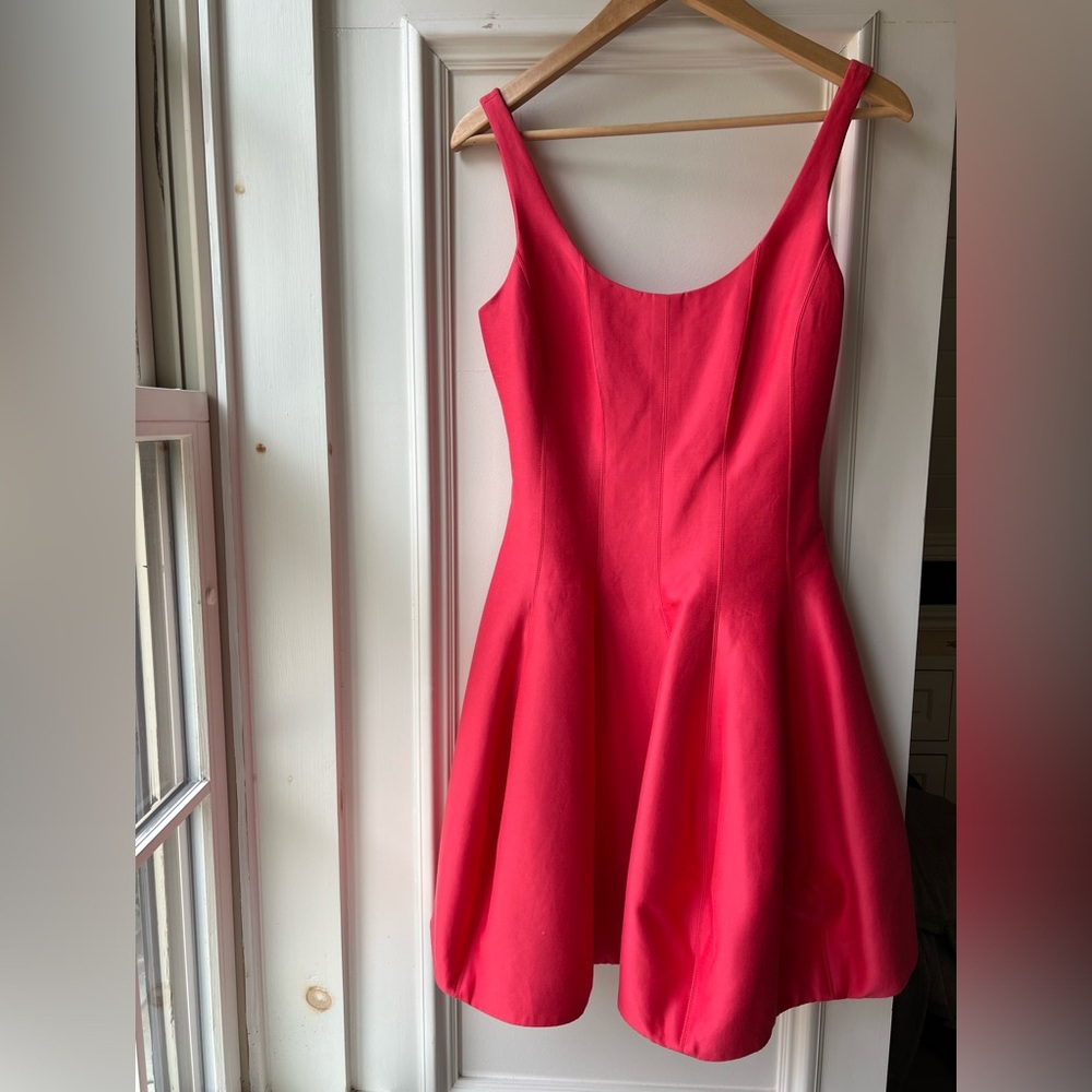 Halston Heritage Pink Fit and Flare Dress